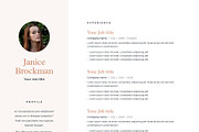 Janice | CV / resume template, a Resume Template by CV house (Thumbnail 4 of 9)