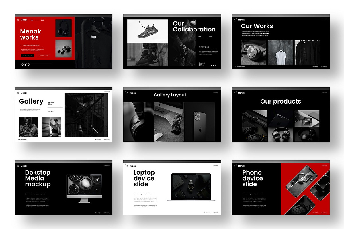 Menak – Business PowerPoint Template, a Presentation Template by Dens ...
