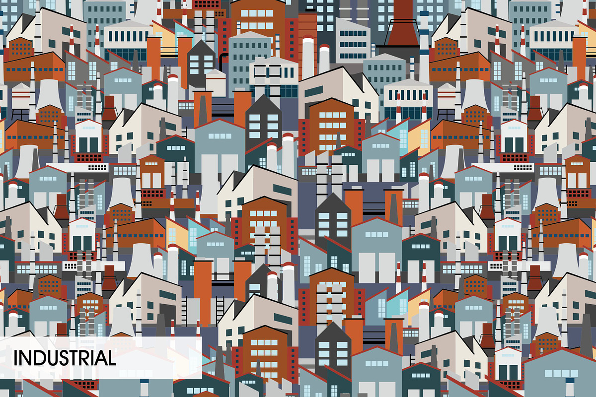 Cityscapes Seamless Patterns, a Pattern Graphic by Part of the Art (Photo 5 of 5)