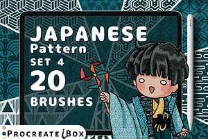 Japanese Pattern Procreate Brushes