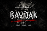 BAVDAK – Brutal Brush Display Font, a Handwritten Font by idealistudio (Thumbnail 1 of 6)