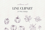 fall pumpkin clipart, an Illustration by JULIA x JULIE's ART (Thumbnail 10 of 20)