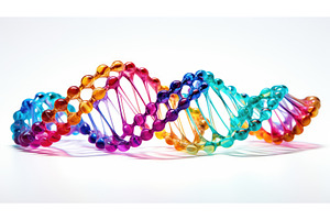 genetics dna white background ai, a Technology Photo by pikepicture