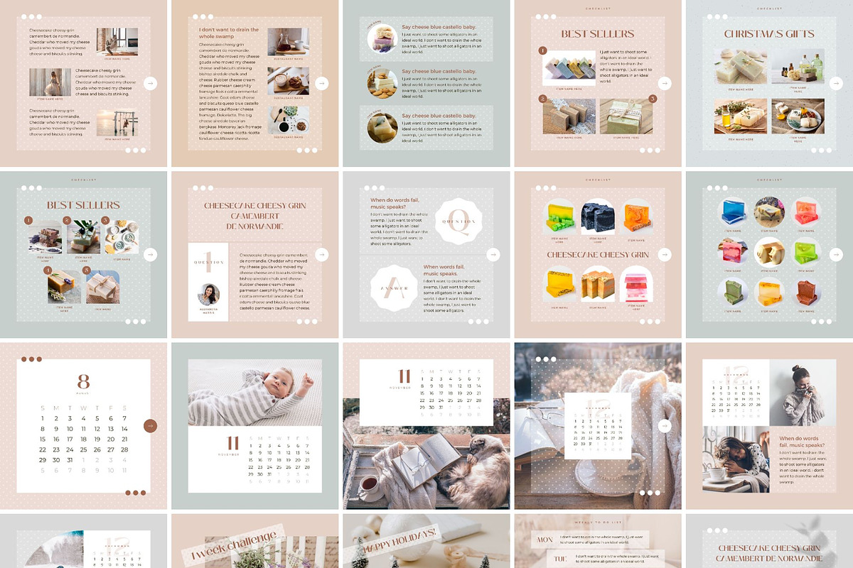 Instagram Post Story Template Dot, a Social Media Template by Keikoya (Photo 13 of 18)