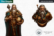 Celtic God Goddess clipart set, a Person Illustration by ThatsDesignArt (Thumbnail 7 of 12)