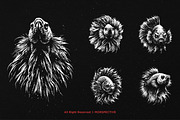 10 Bundle Dark Art Betta Fish, an Illustration by Morspective (Thumbnail 5 of 7)