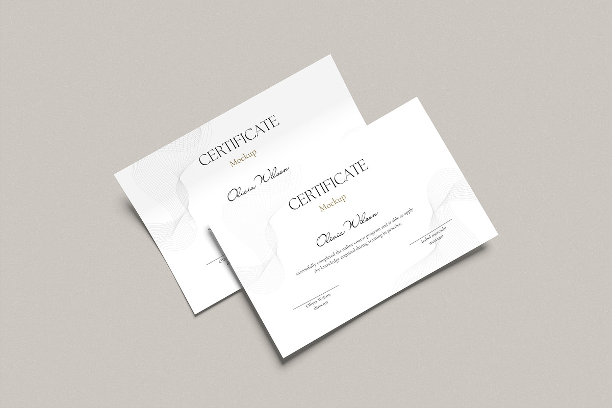 Certificate Mockup, a Brochure Template by Twins_studio926 (Photo 4 of 5)