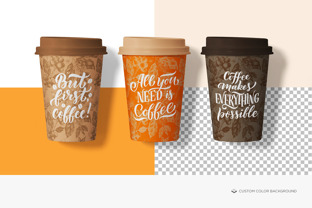 Paper Cup Mock-up, a Print Template by Branda Keeps