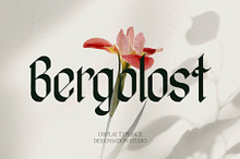 Bergolost Display Typeface