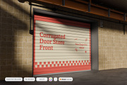 Corrugated Door Store Front Mockup, a Mockup by DSNA Mockup (Thumbnail 4 of 6)