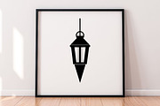 Lamp Silhouette SVG, a Technology Illustration by newminddesign (Thumbnail 5 of 5)