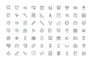 240 Education and School Line Icons, an Outline Icon by Vectors Market (Thumbnail 3 of 4)