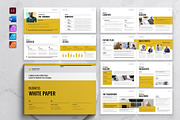 Business White Paper Landscape, a Brochure Template by DesignCrest (Thumbnail 1 of 14)