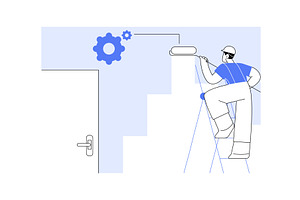 Professional painter isolated, a Finance Illustration by Visual Generation