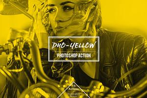 Duo-Yellow Duotone Photoshop Action