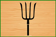 17 Farm Tool Pitchfork Silhouette Bu, an Illustration by Creativeshirt (Thumbnail 3 of 4)