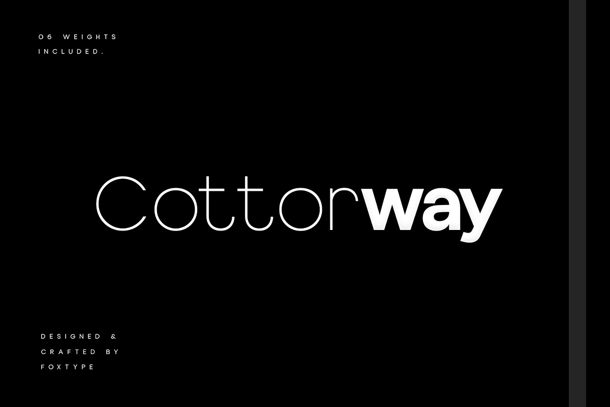 Cottorway Display Typeface, a Sans Serif Font by Foxtype (Photo 1 of 11)