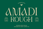 Amadi Rough, a Serif Font by Craft Supply Co. (Thumbnail 1 of 8)