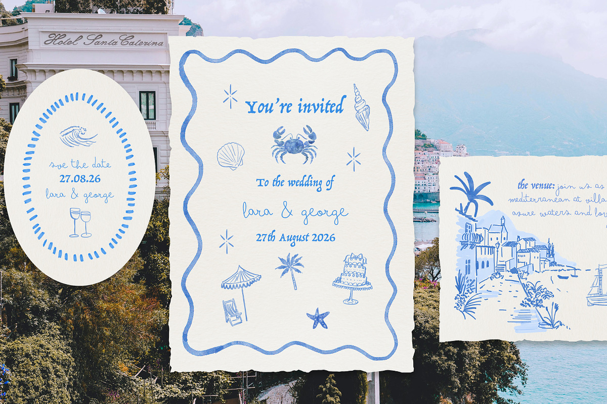 Coastal Whimsy- summer doodles, a Graphic by Twigs and Twine (Photo 2 of 8)