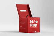 Cardboard Box Mockup with Handle, a Packaging Mockup by RamStudio2 (Thumbnail 9 of 19)