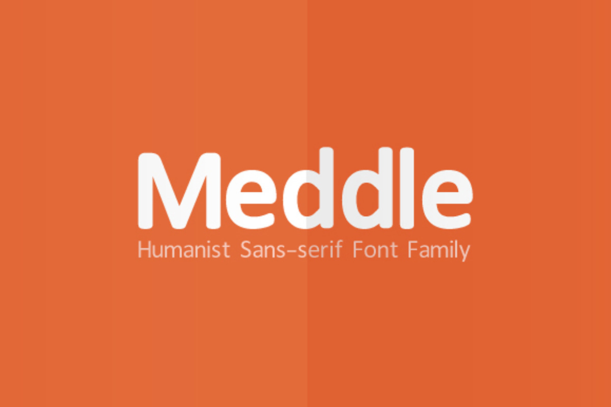 Meddle Sans-serif Font Family