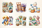 Spring Laundry Clipart, a Seasonal Illustration by DreamArtGraphic (Thumbnail 4 of 4)