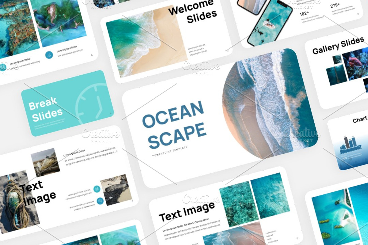 Ocean Scape Presentation, a Presentation Template by Interpitch (Photo 1 of 8)