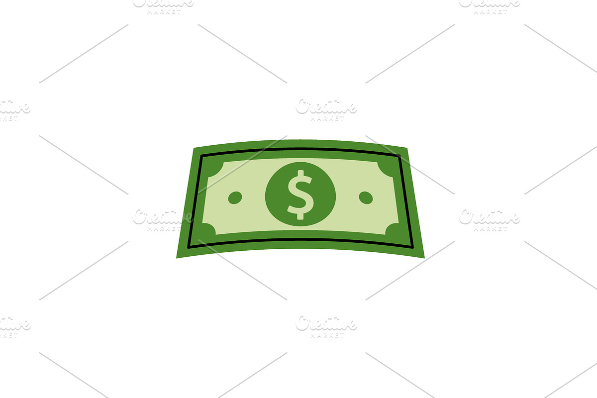 Green money. Money investment and, a Finance Illustration by GraphiShop