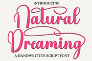 Natural Dreaming, a Handwritten Font by InermediaSTUDIO (Thumbnail 1 of 8)