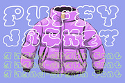 Puffy Jacket a hand-drawn puffy font, a Handwritten Font by Eryn Rose Design (Thumbnail 1 of 18)