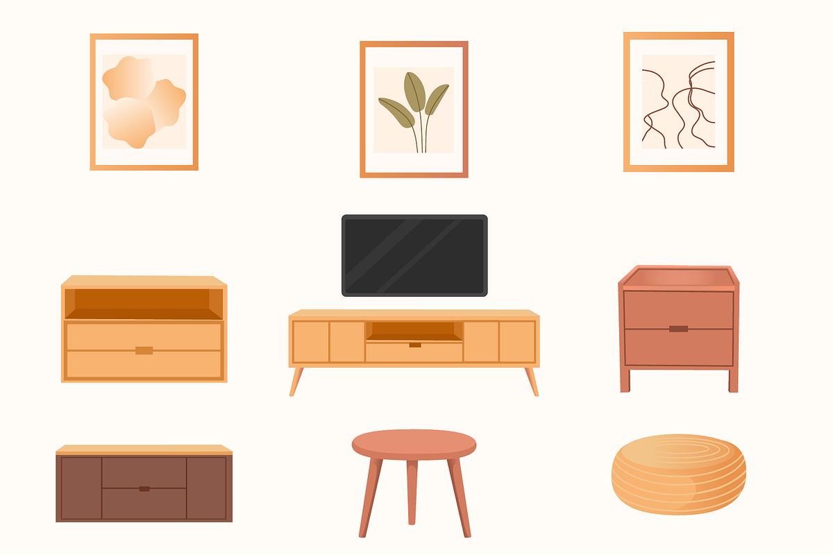 Cozy Home Furniture & Decor, an Object Graphic by Artnivora.Std (Photo 2 of 5)
