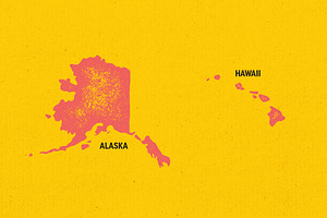 United States Map - AI & PSD