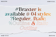 Braxter, a Serif Font by Slex Studio (Thumbnail 2 of 9)