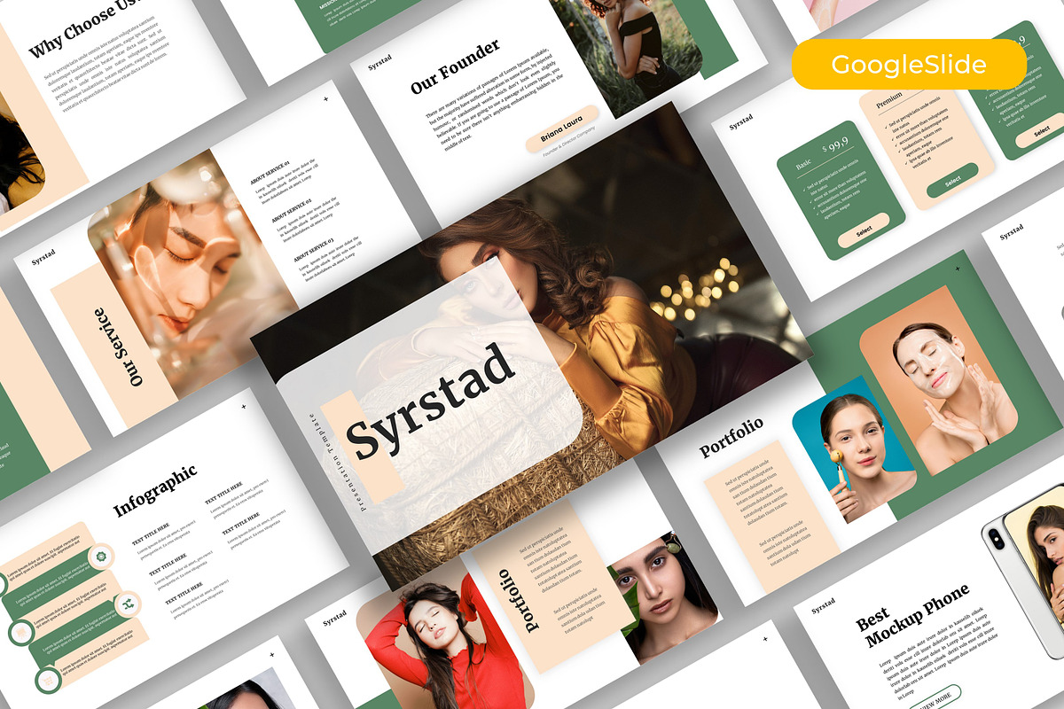Syrstad – Google Slide Template, a Presentation Template by kreatifreya (Photo 1 of 5)