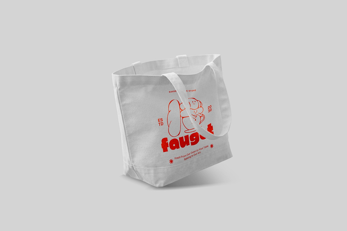 Realistic Tote Bag Mockup PSD, a Merchandise Mockup by MA-KING_ART (Photo 3 of 5)