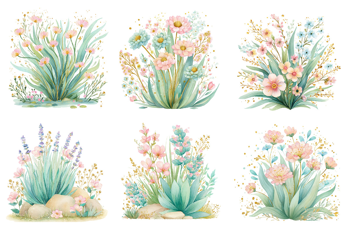 Spring Green Grass Clipart, an Illustration by Designworld (Photo 3 of 8)