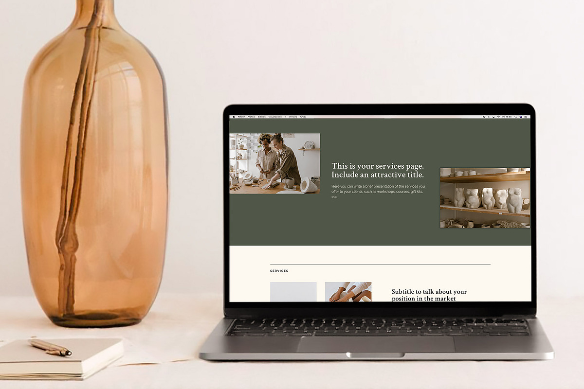 Services Page Elementor Template WP, a Templates & Theme by Eva Cogollos Studio (Photo 5 of 5)