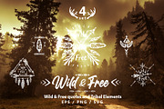 Wild & Free Quotes, a Decorative Illustration by ViktoriaARTprint (Thumbnail 1 of 8)