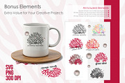 Coral Stickers & Illustration., an Object Graphic by IrinaCzaran (Thumbnail 3 of 5)