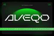 Aveqo – Futuristic Display Font, a Sans Serif Font by Brand Earth (Thumbnail 1 of 7)