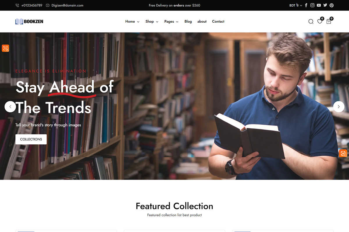 Books Store Shopify Theme - Bookzen, a Shopify Template by HasThemes (Photo 2 of 2)