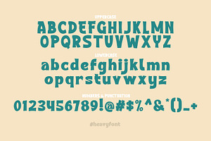 Heavy - Bold Font