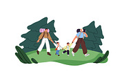 Families, parents & kids spend time, a Person Illustration by PaperTrident (Thumbnail 7 of 9)