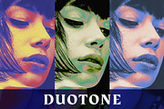 Duotone Gradient Photoshop Effect, a Poster Template by velvetmade.designs (Thumbnail 1 of 10)