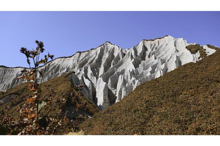 Beautiful white rocks with erosion, a Nature Photo by Media Whale Stock
