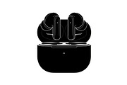 50 Wireless Earbuds Silhouette Icon, an Illustration by abu67222 (Thumbnail 47 of 51)
