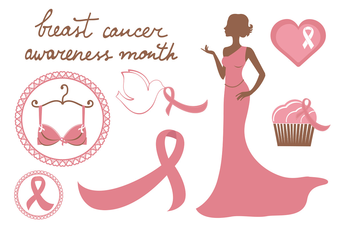 Breast cancer awareness month, a Healthcare Illustration by Olillia