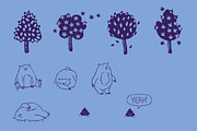 Does a bear.... elements and pattern, an Animal Illustration by celandine (Thumbnail 3 of 4)