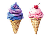Ice Cream Cone Clipart, an Illustration by Designworld (Thumbnail 4 of 5)