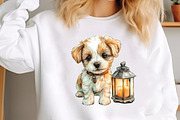 Santa Paws Retro Christmas Puppy PNG, an Illustration by SinaCreation (Thumbnail 4 of 7)